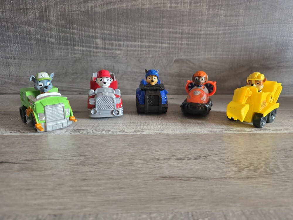 PAW Patrol Pup Squad Vehicles Toys 5pc Lot g40